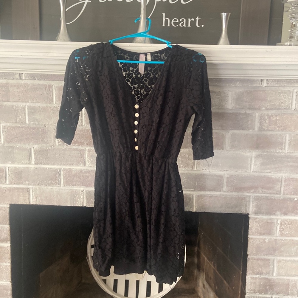 Black lace dress